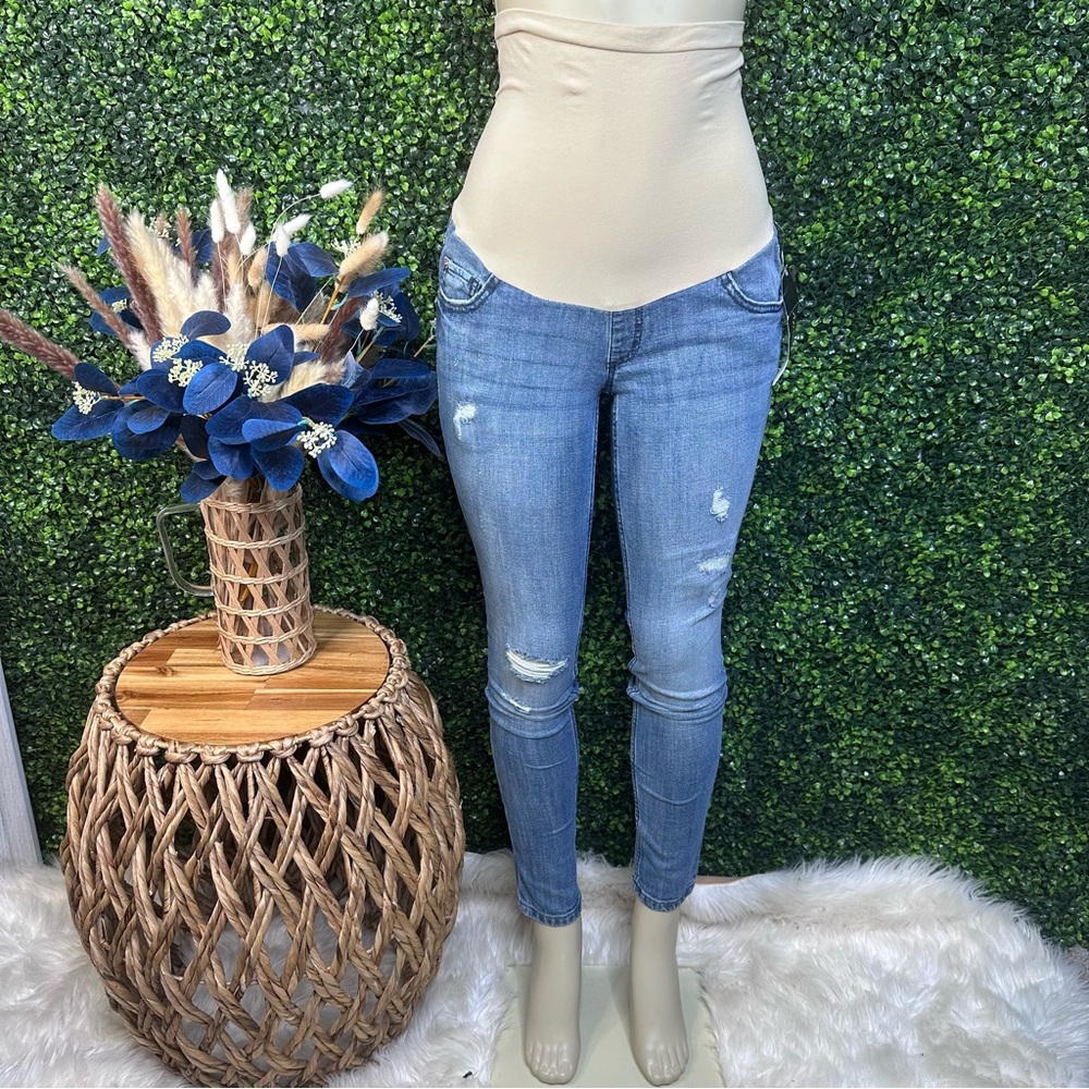 Maternity‎ indigo blue denim